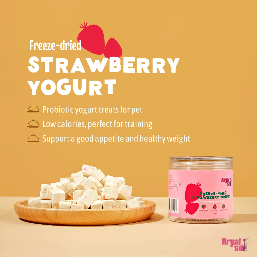 Freeze Dried Strawberry Yogurt Raw Feeding Miami