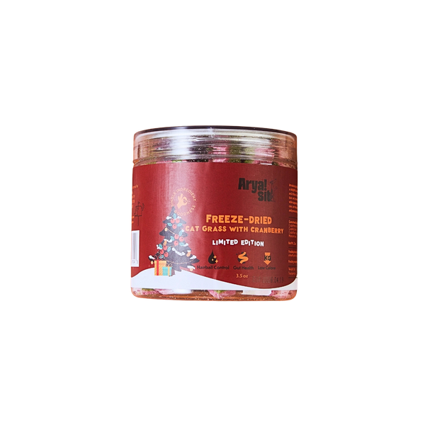 Freeze-Dried Cat Grass with Cranberry