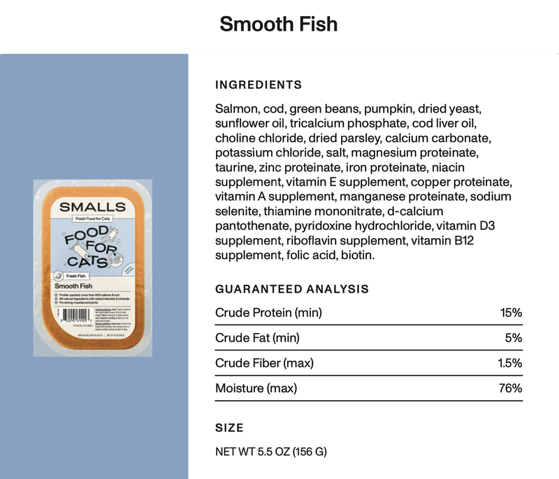 Smalls - Gently Cooked Smooth Fish