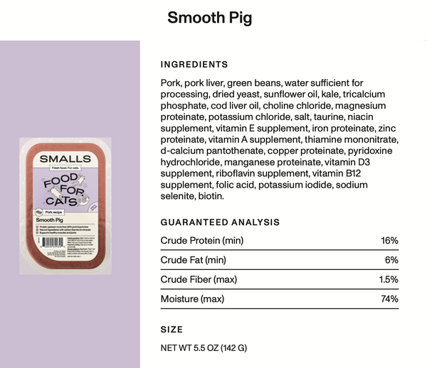 Smalls - Gently Cooked Smooth Pork