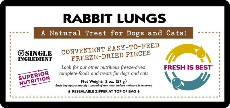 Freeze Dried Rabbit Lung